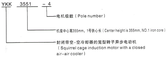 YKK系列(H355-1000)高压YKS5602-10三相异步电机西安泰富西玛电机型号说明